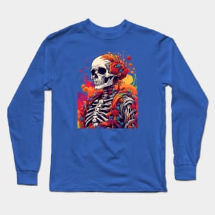 Rainbow Skeleton 3 Long Sleeve T-Shirt